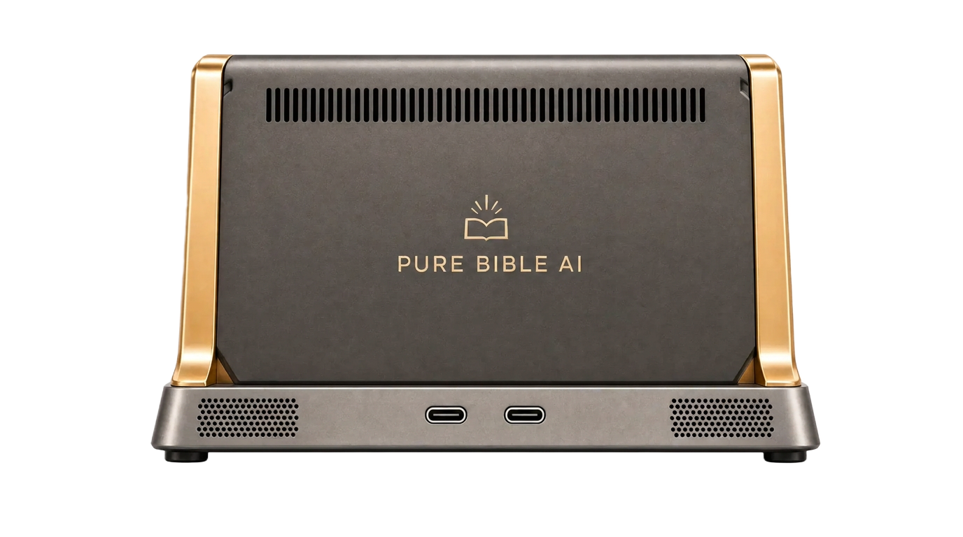 PURE BIBLE AI rear